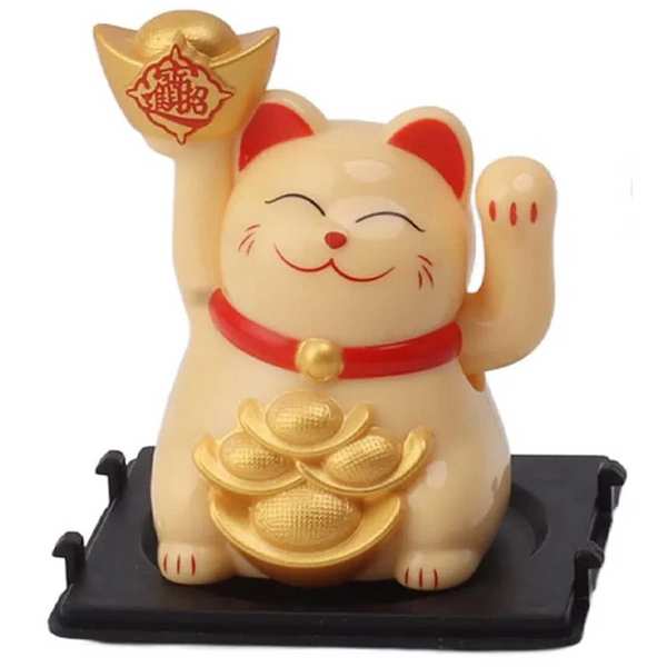 گربه شانس مانکی نکو خورشیدی فنگشویی سایز کوچک MLY23101