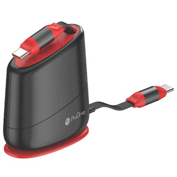 کابل شارژ سریع تایپ سی به تایپ سی 66 وات جمعشونده 130 سانتیمتری پرووان PCC129D