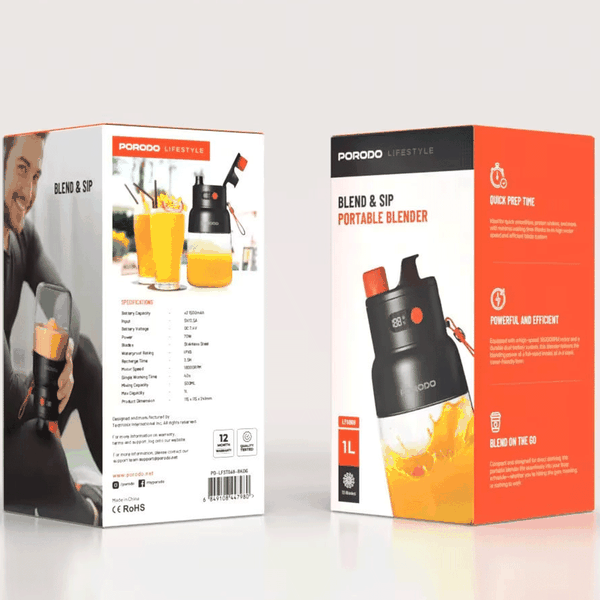 مخلوط کن شارژی و اسموتیساز پورودو PD-LFST068-BK0G - تصویر 10