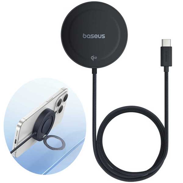 شارژر بیسیم مگنتی 15 وات بیسوس P10273300121