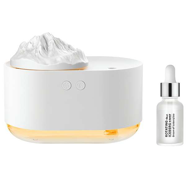 دستگاه بخور سرد و آروماتراپی شارژی H1-S طرح کوه یخ چرخان