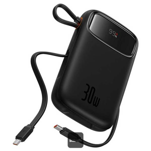 پاوربانک 10000 میلیآمپر USB و تایپسی 30 وات بیسوس Qpow 2 PPQD4-10C