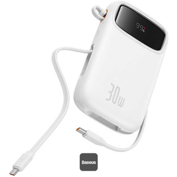 پاوربانک 10000 میلیآمپر USB و تایپسی 30 وات بیسوس Qpow 2 PPQD4-10C - تصویر 13