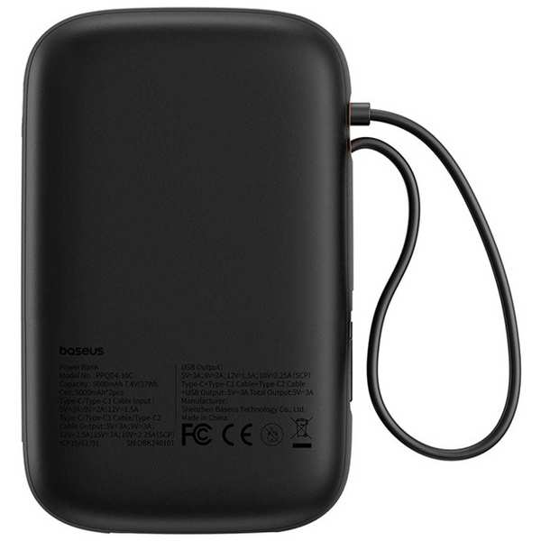 پاوربانک 10000 میلیآمپر USB و تایپسی 30 وات بیسوس Qpow 2 PPQD4-10C - تصویر 22