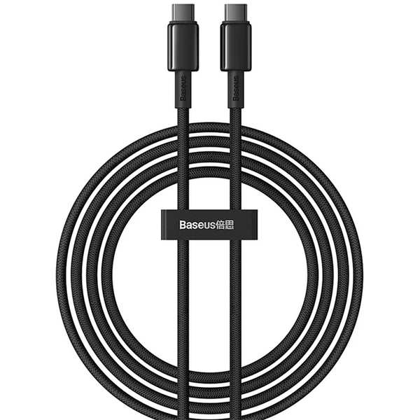 کابل دوسر تایپ سی 100 وات 5 آمپر دو متری بیسوس P10319800321