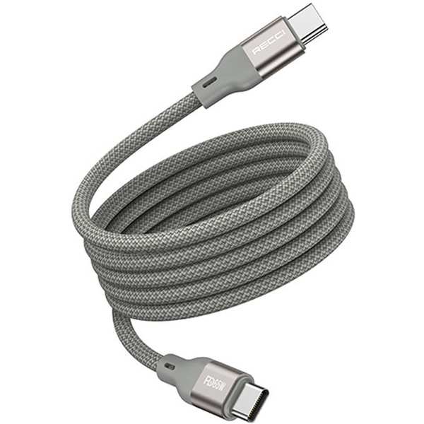 کابل تایپ سی به تایپ سی مگنتی 65 وات 100 سانتیمتری رسی RS23CC