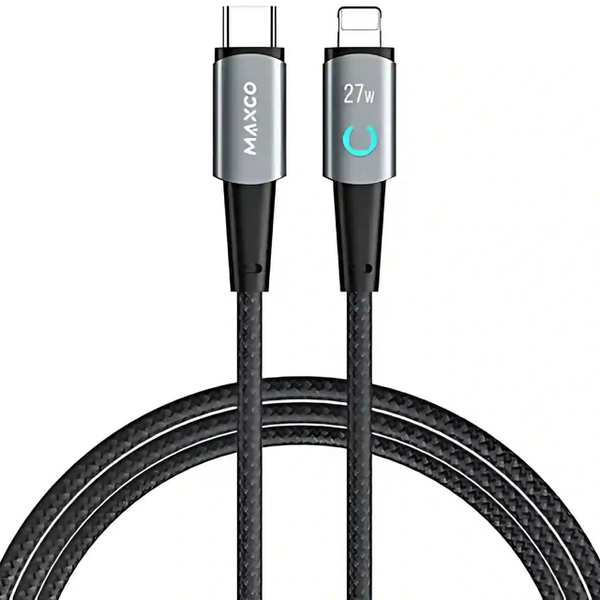 کابل تایپ سی به لایتنینگ 27 وات 1.2 متری مکسکو MS07CL