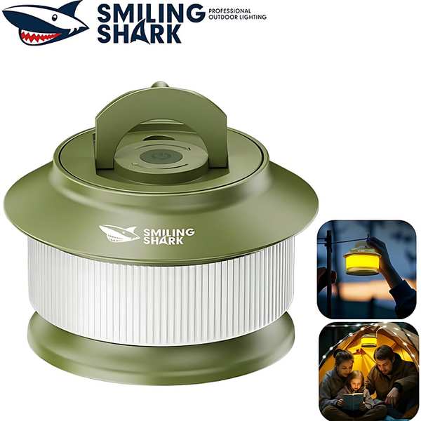 لامپ شارژی و چراغ کمپینگ ریسه ای 20 متری ضدآب اسمایلینگ شارک LY-8285