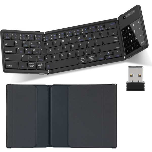 کیبورد بیسیم تاشو شارژی با تاچ پد Foldable Keyboard