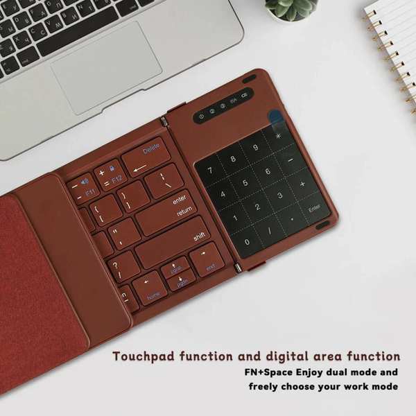 کیبورد بیسیم تاشو شارژی با تاچ پد Foldable Keyboard - تصویر 13