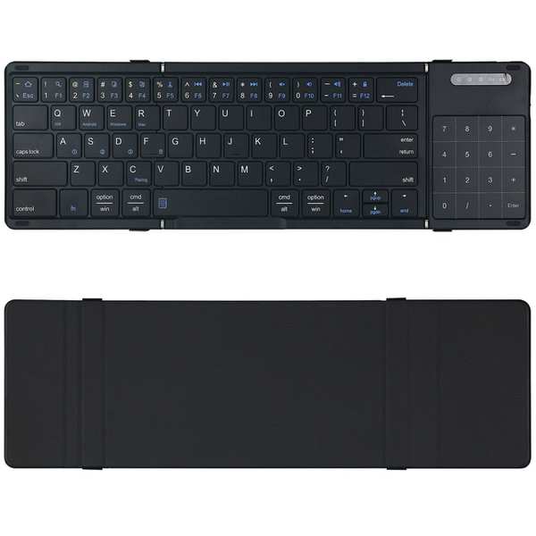 کیبورد بیسیم تاشو شارژی با تاچ پد Foldable Keyboard - تصویر 3