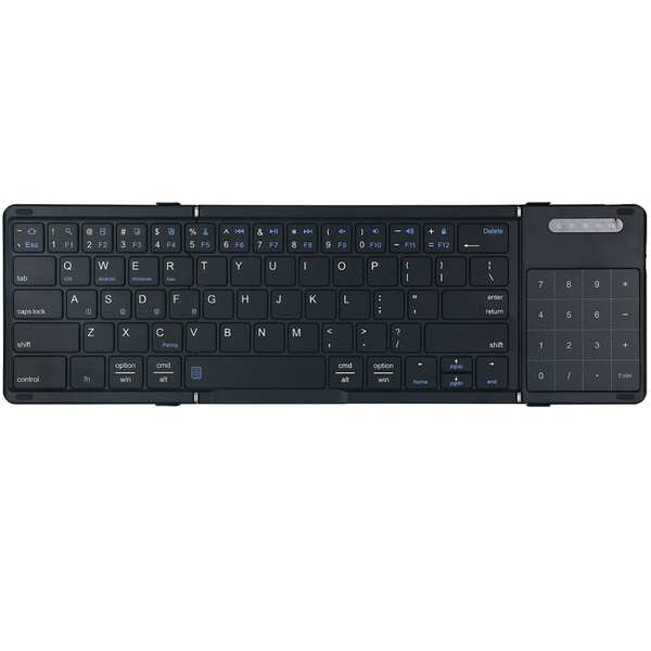 کیبورد بیسیم تاشو شارژی با تاچ پد Foldable Keyboard - تصویر 5