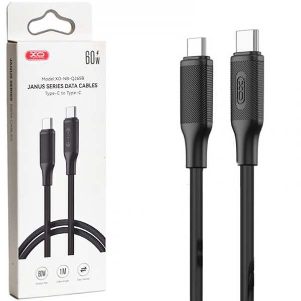 کابل تایپ سی به تایپ سی 60 وات یک متری ایکس او XO NB-Q265B