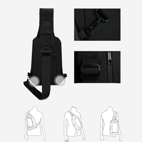 کیف کراس بادی رمز دار ضدآب فشن Fashion D05 - تصویر 15