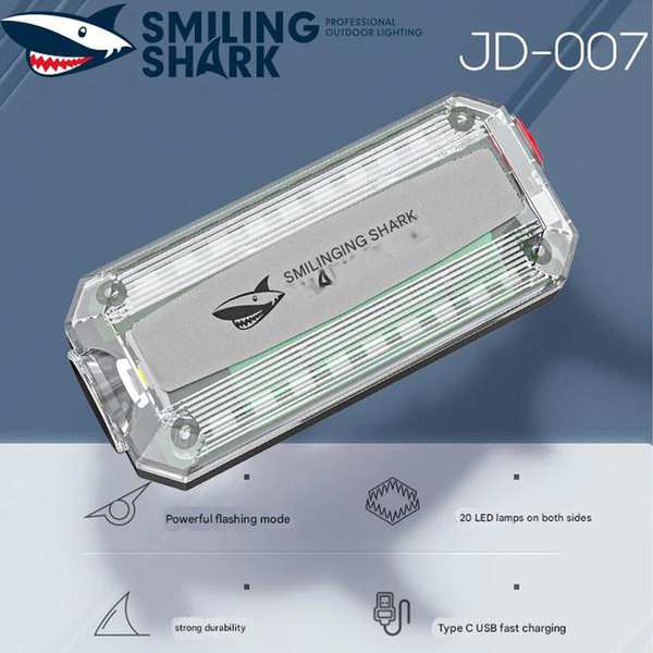 چراغ خطر و چراغ پلیسی اسمایلینگ شارک Smiling Shark JD007 با نور قرمز و آبی