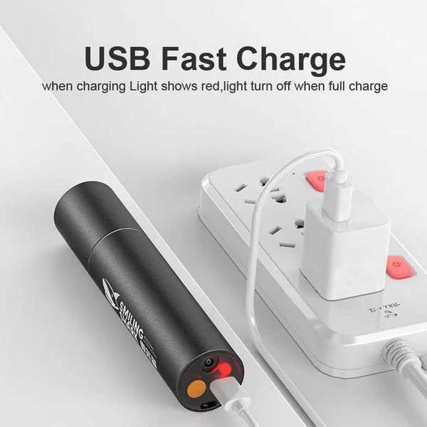 چراغقوه و لیزر قرمز اسمایلینگ شارک SmilingShark SD0112 یووی با نور فرابنفش - تصویر 3