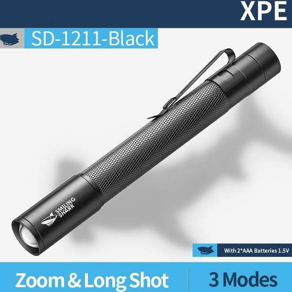 چراغقوه جیبی قلمی ضدآب اسمایلینگشارک sd-1211