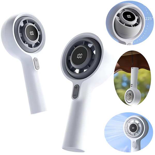 پنکه شارژی دستی دیجیتالی قابل چرخش کوالیتل Qualitell Y3 GXF06