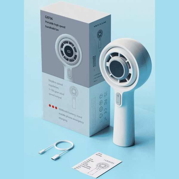 پنکه شارژی دستی دیجیتالی قابل چرخش کوالیتل Qualitell Y3 GXF06 - تصویر 21