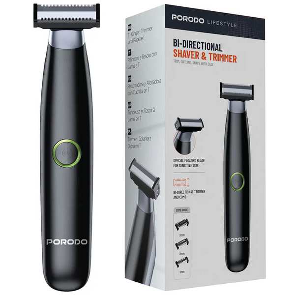 ریش تراش و ماشین اصلاح شارژی دو جهته پورودو Porodo PDLFST184BK