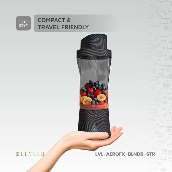 آبمیوه گیری و مخلوط کن قابل حمل 6 تیغ لِوِلو Levelo LVL-AEROFX-BLNDR-STR - تصویر 13