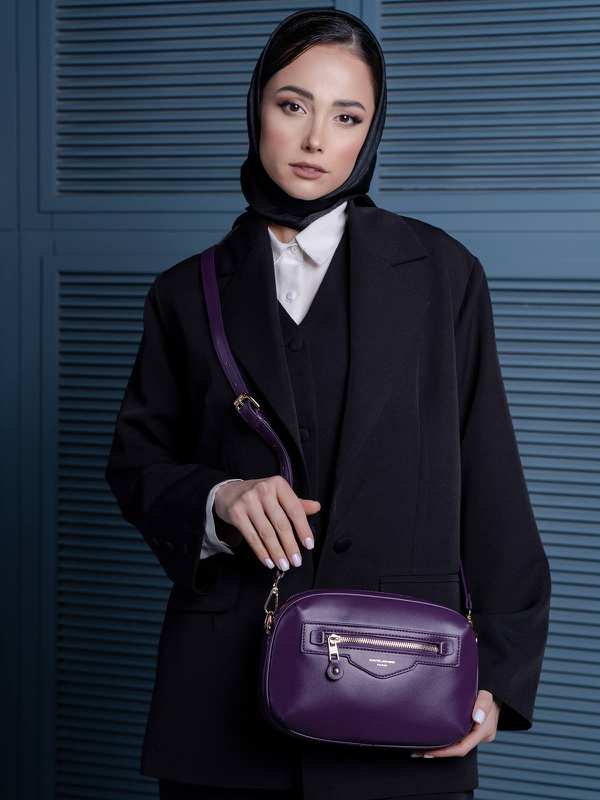 کیف دوشی زنانه کیف دستی زنانه دیوید جونز مدل 1-7019 - تصویر 3