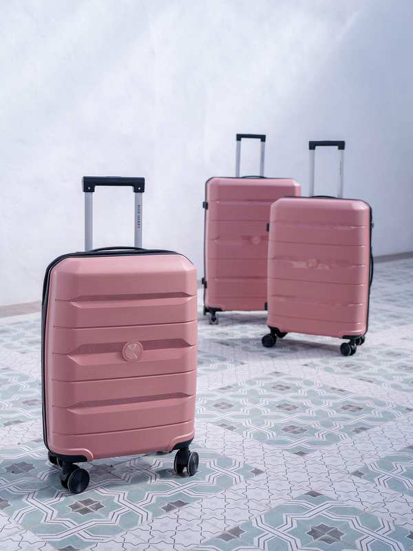 چمدان رزمری مدل Rose Merry RL-303-3S سایز متوسط صورتی روشن