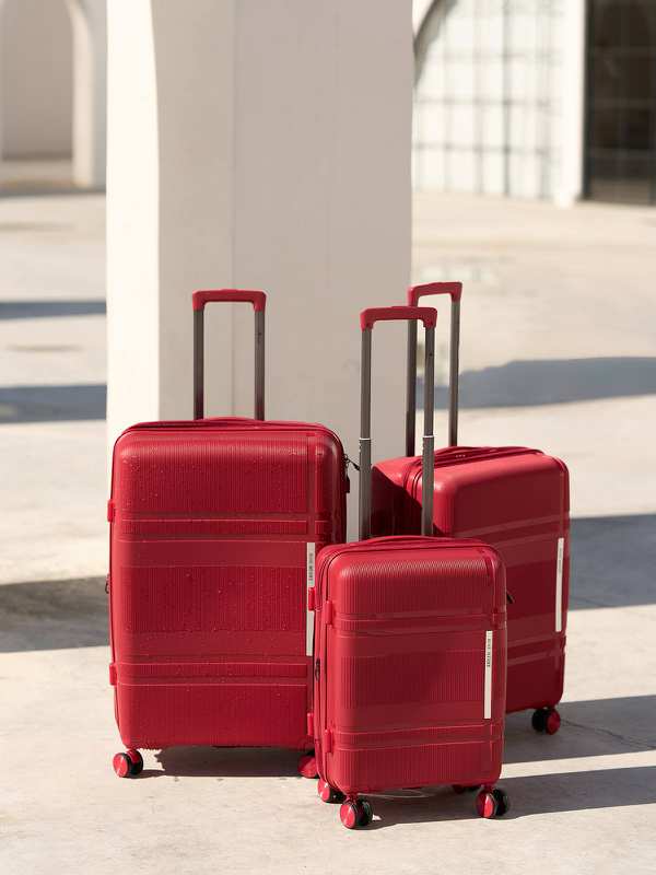 چمدان رزمری مدل Rose Merry RL-477-3S سایز کوچک قرمز - تصویر 2