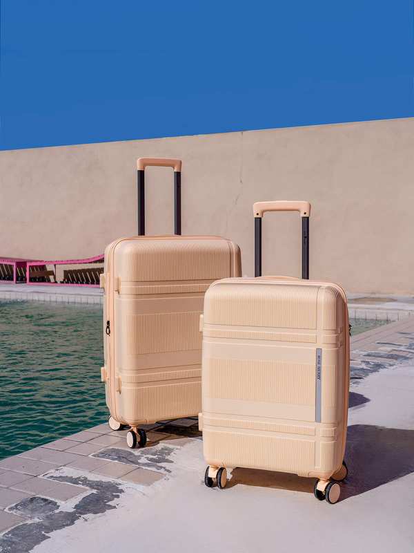 چمدان رزمری مدل Rose Merry RL-477-3S سایز متوسط هلویی - تصویر 2