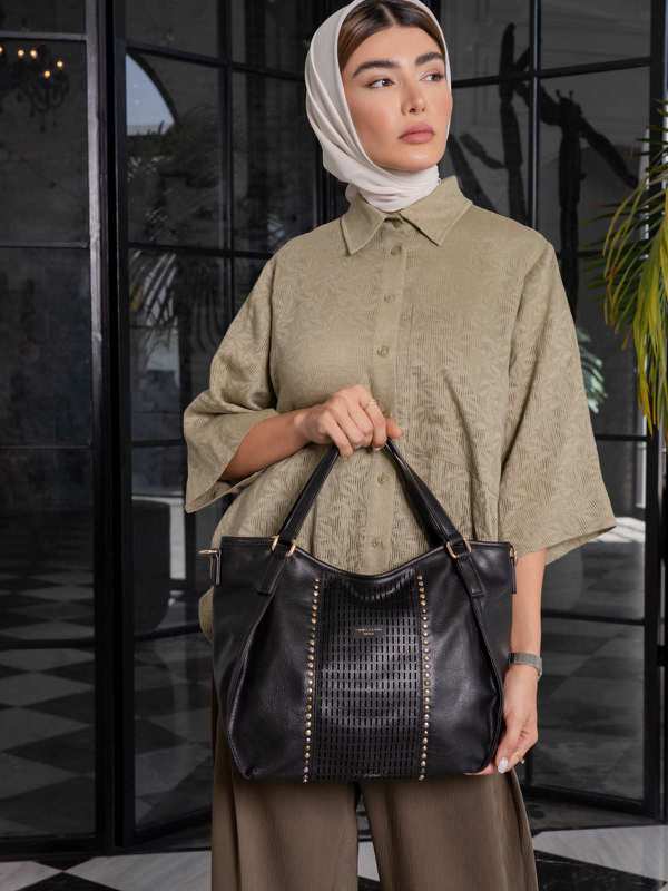 کیف دوشی زنانه کیف دستی زنانه دیوید جونز مدل 3-7061 - تصویر 3