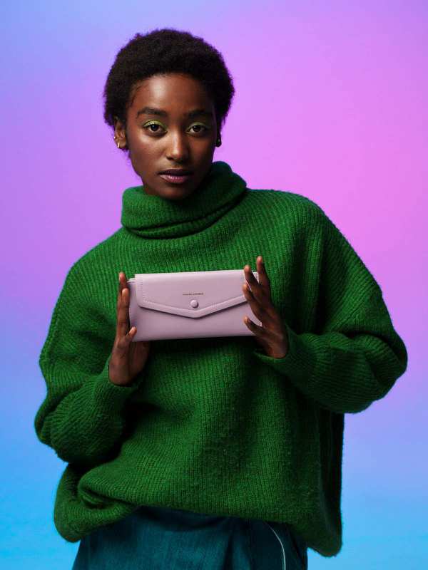 کیف دوشی زنانه کیف پول زنانه دیوید جونز مدل P140-004 - تصویر 6