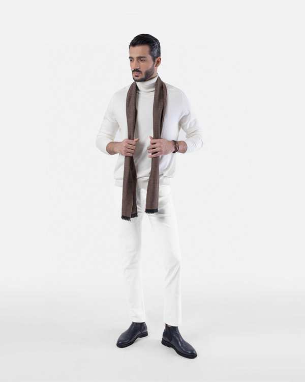 پلیور یقه اسکی 2321005 کروم