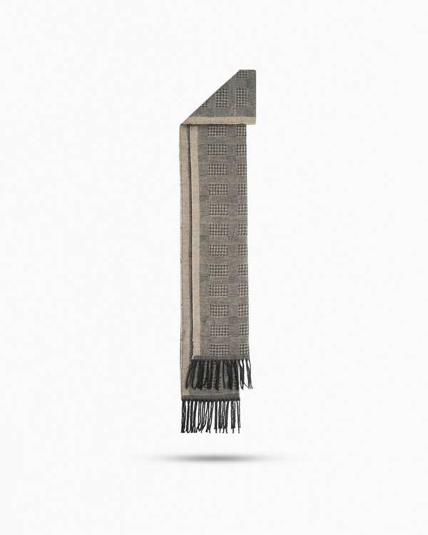 شال طرح دار 2411606 کروم