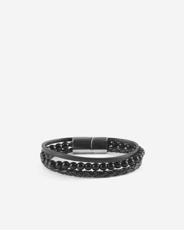 دستبند چرم 2411943 کروم