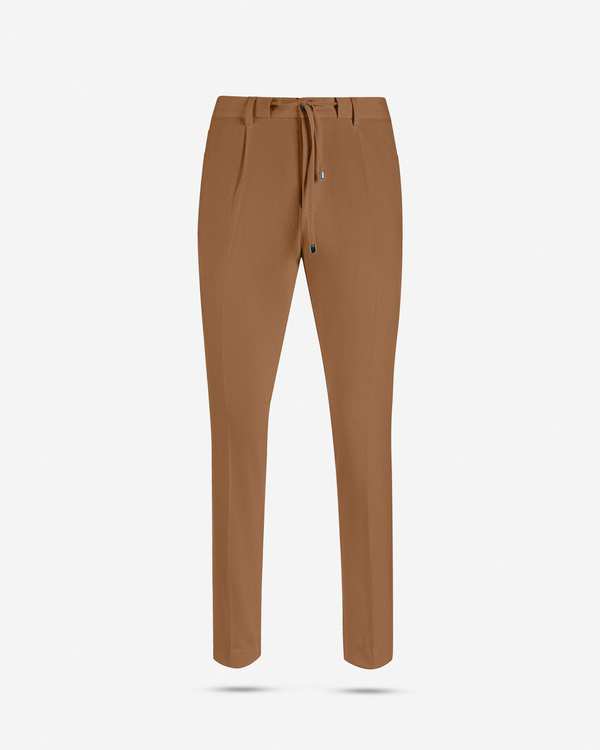 شلوار پارچه ای کمربند دار 2412501 کروم