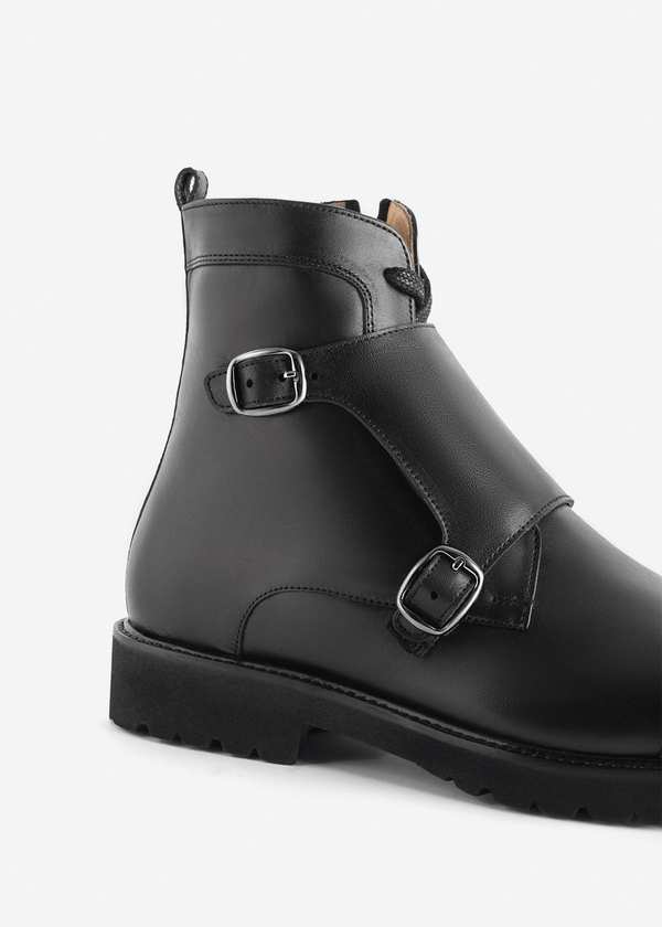 بوت چرم Monk Strap کروم - تصویر 4