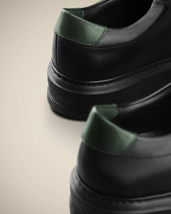 کفش چرم Sneakers کروم - تصویر 8