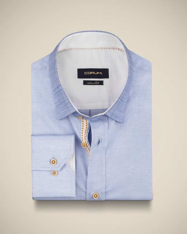 پیراهن یقه دکمه دار مردانه 2220111 کروم