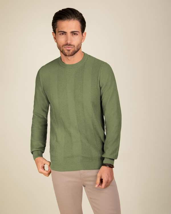 پلیور یقه گرد مردانه 2221004 کروم