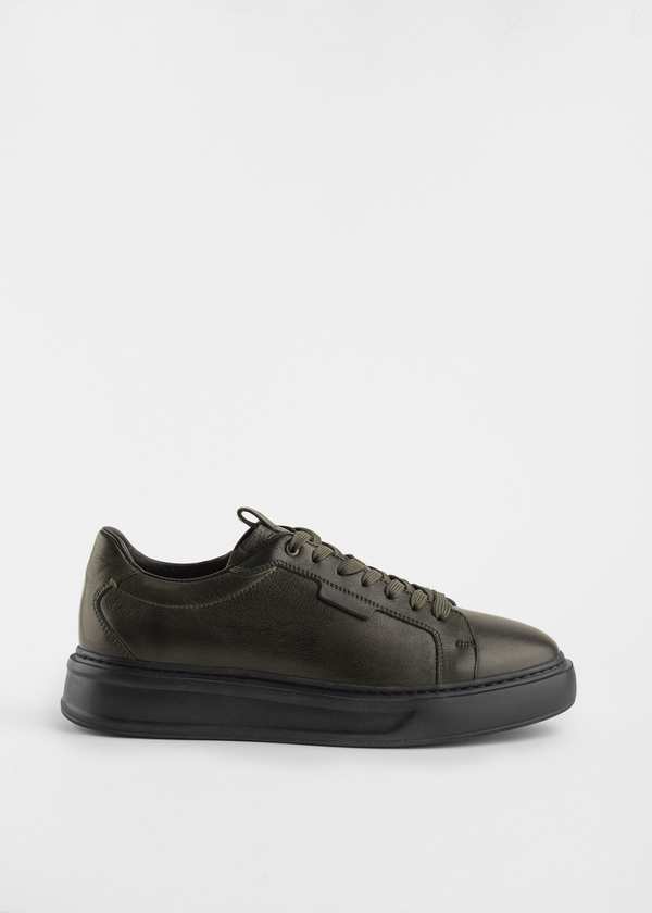 کفش چرم مردانه Sneakers کروم