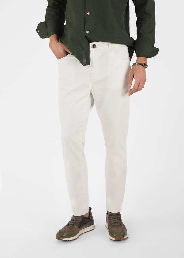 شلوار کتان Slim-Fit کروم