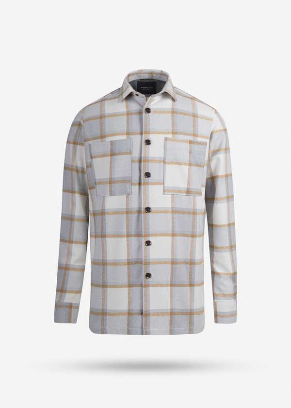 پیراهن چهارخانه Wool کروم