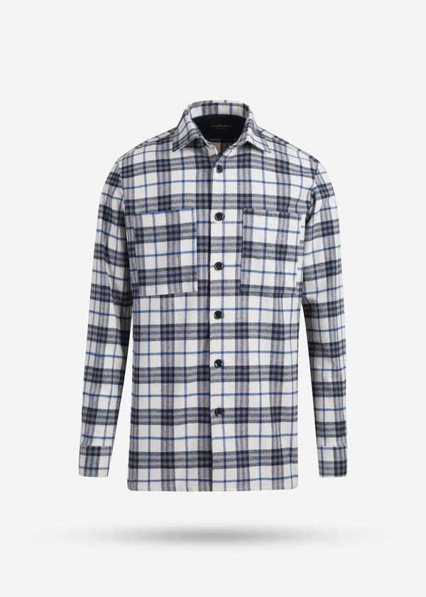 پیراهن چهارخانه Wool کروم