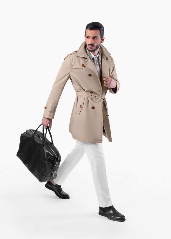 ترنچ کت دبل برست 2320702 کروم