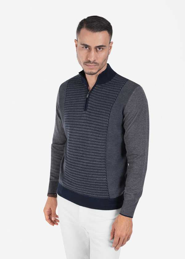 پلیور نیم زیپ 2321010 کروم