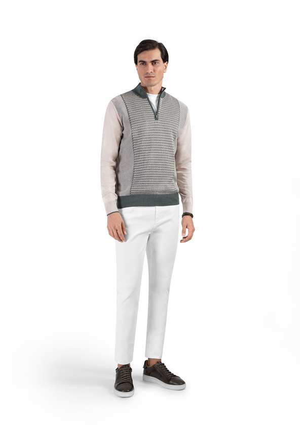 پلیور نیم زیپ 2321010 کروم