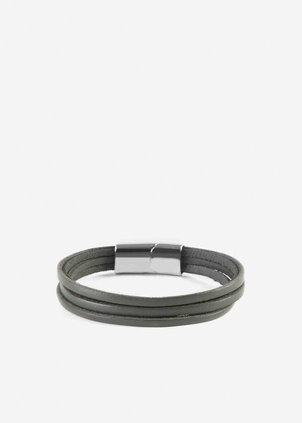 دستبند چرم 2411914 کروم