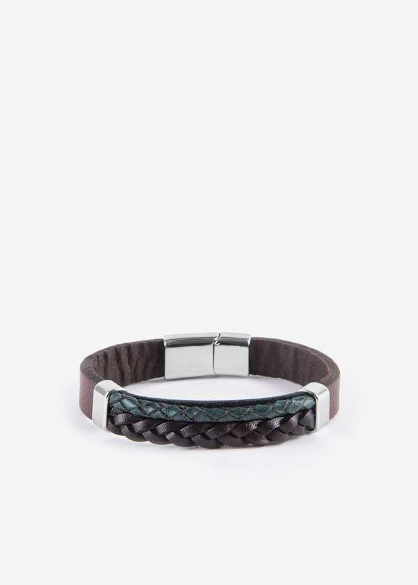 دستبند چرم 2411926 کروم