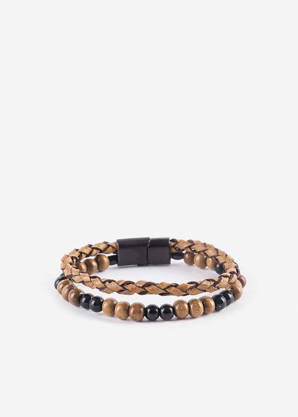 دستبند چرم 2411928 کروم