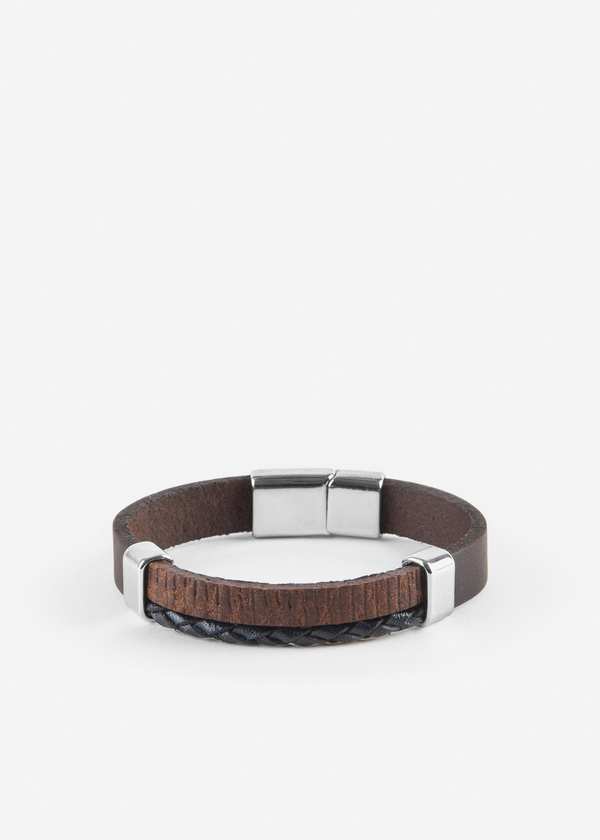دستبند چرم 2411931 کروم